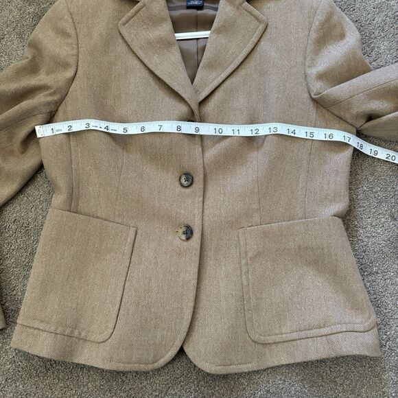 Brooks Brothers Women’s 3 Button Wool Blend Brown Blazer Size 4 - Picture 7 of 9